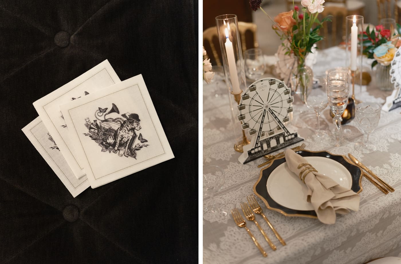 A custom wedding stationery design for a Chicago wedding