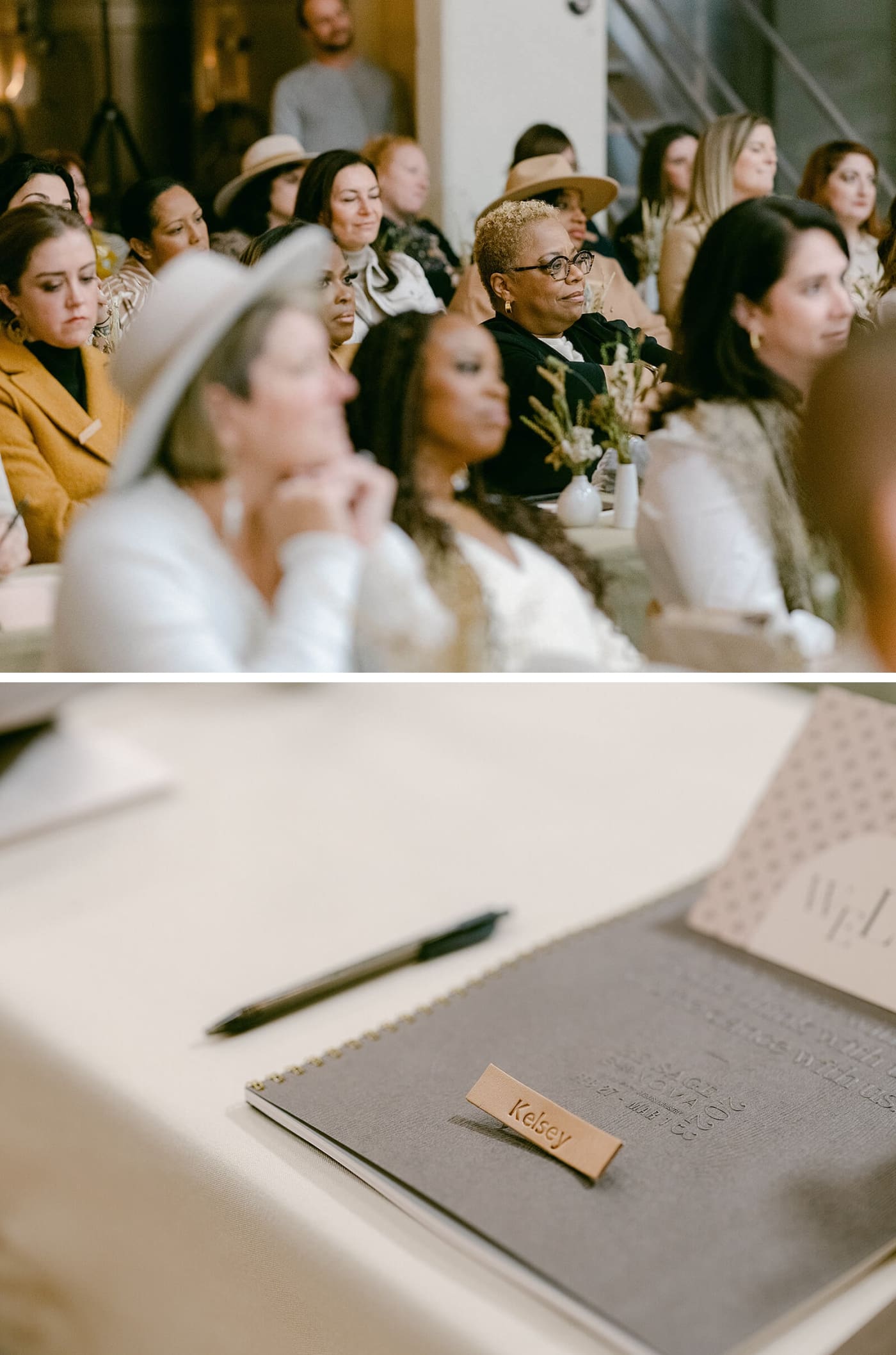 Guests listening to an expert speaker at a conference in Sonoma, California