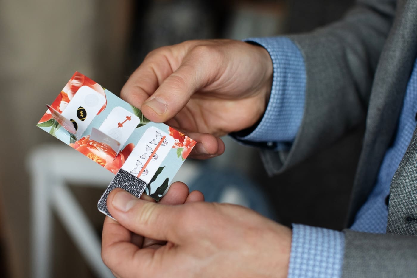 Fun scratch-off activities for guests at a wedding weekend